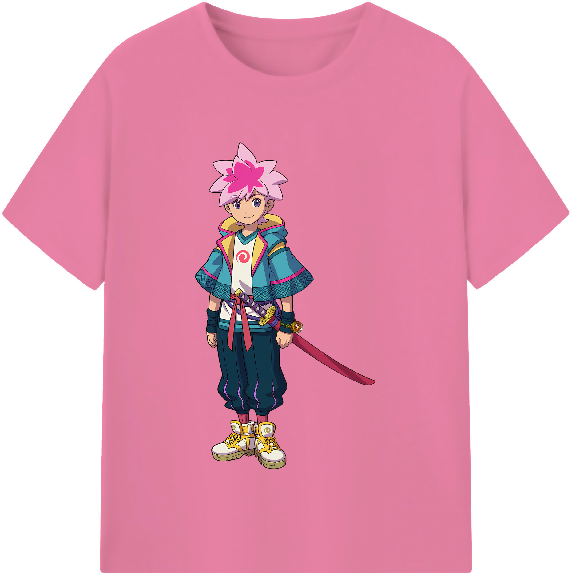 （画像用） 妖怪ウォッチ Yo-kai Watch 綿100％半袖Tシャツ（フロントプリント）